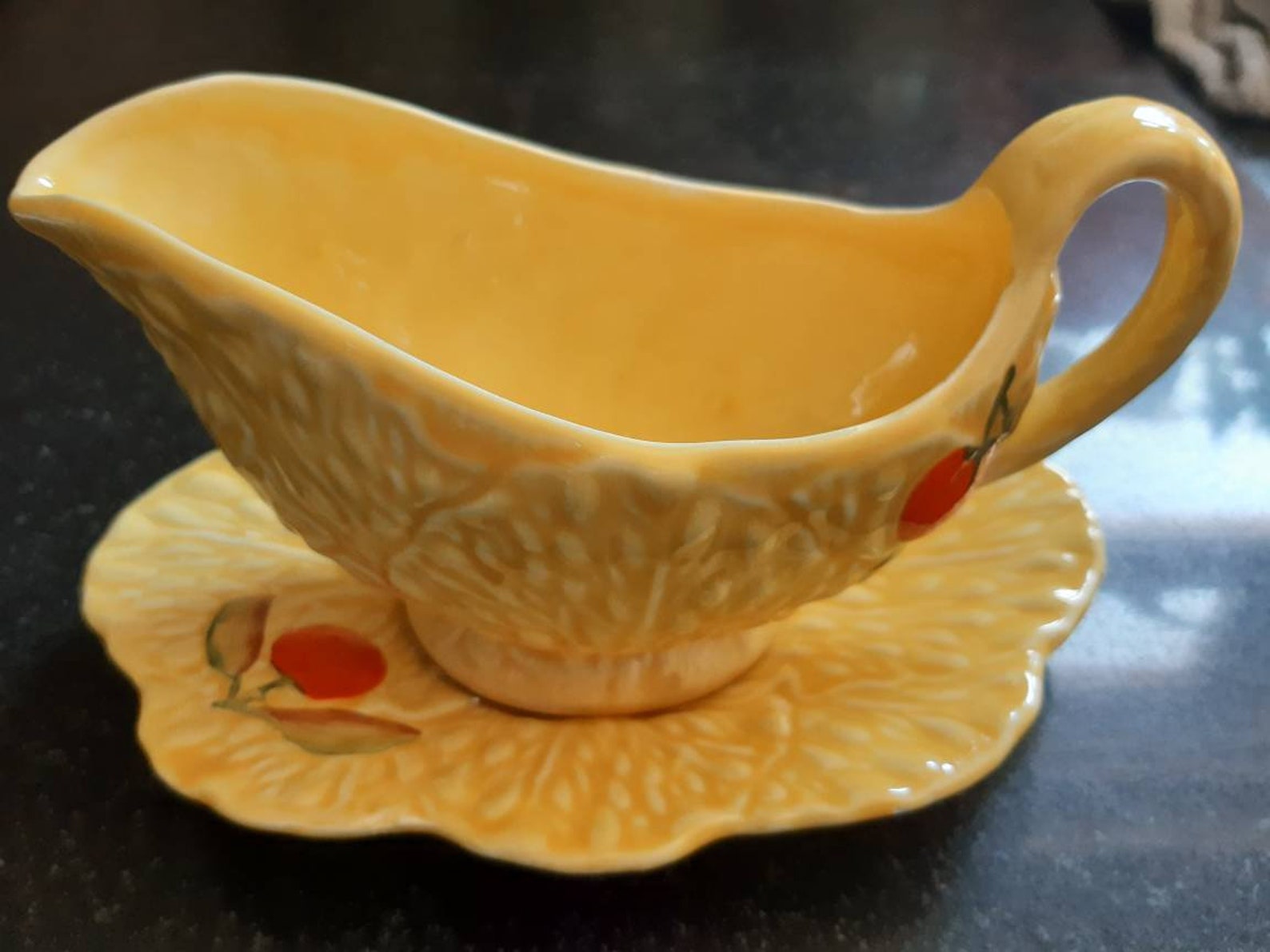 Vintage Carlton ware ceramic gravy boat with underplate Etsy