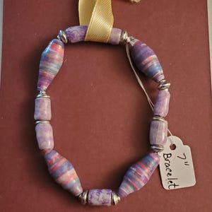Paper Bead Bracelet - Home Made With Love