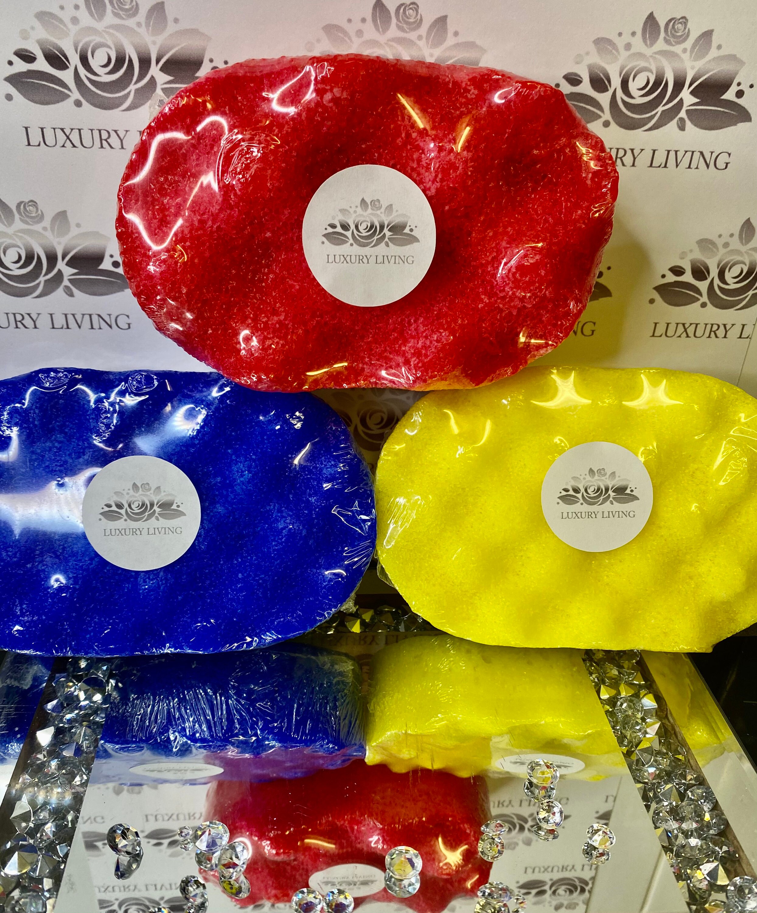 Exfoliating soap filled sponge body wash bath and body Etsy