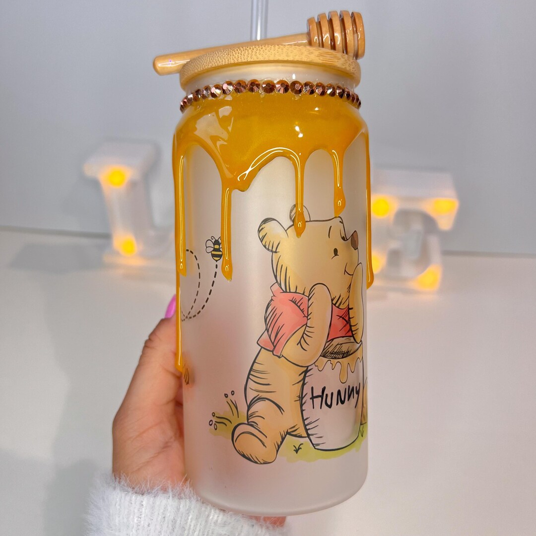 Honey Drip Cup Cute Bear Cup Decorated Lid Girly Cup Frosted honey-drip-cup-cute-bear-cup-decorated-lid-girly-cup-frosted