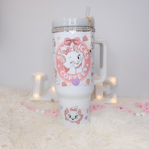 Marie kitty tumbler | Marie Aristocats cup | cute pink tumbler