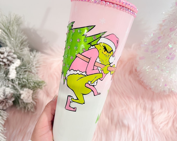 Featured listing image: The mean one Cup | Christmas Tree Cup | Christmas gift cup