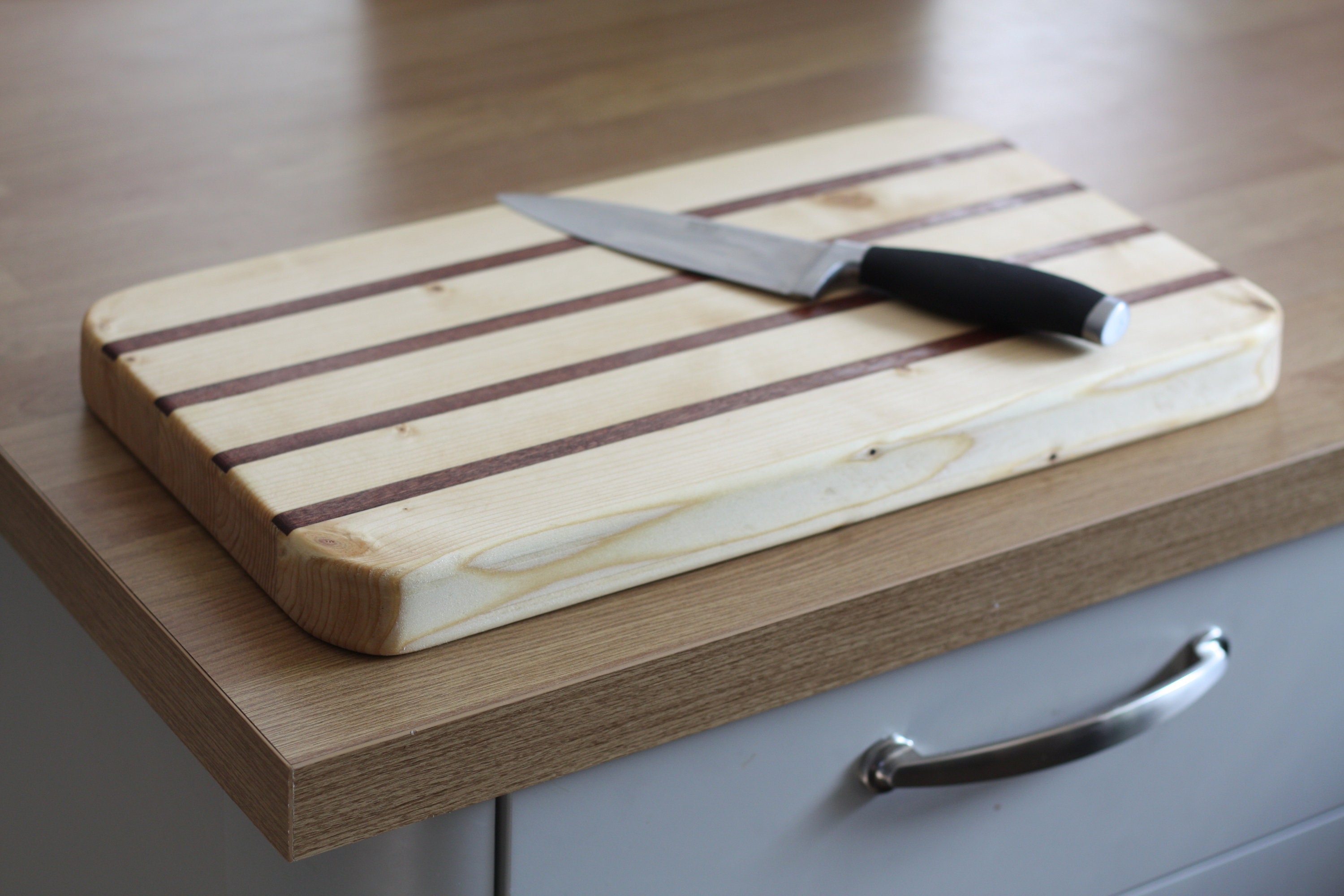 Handmade Pine & Mahogany Cutting Board Cheese Board Etsy