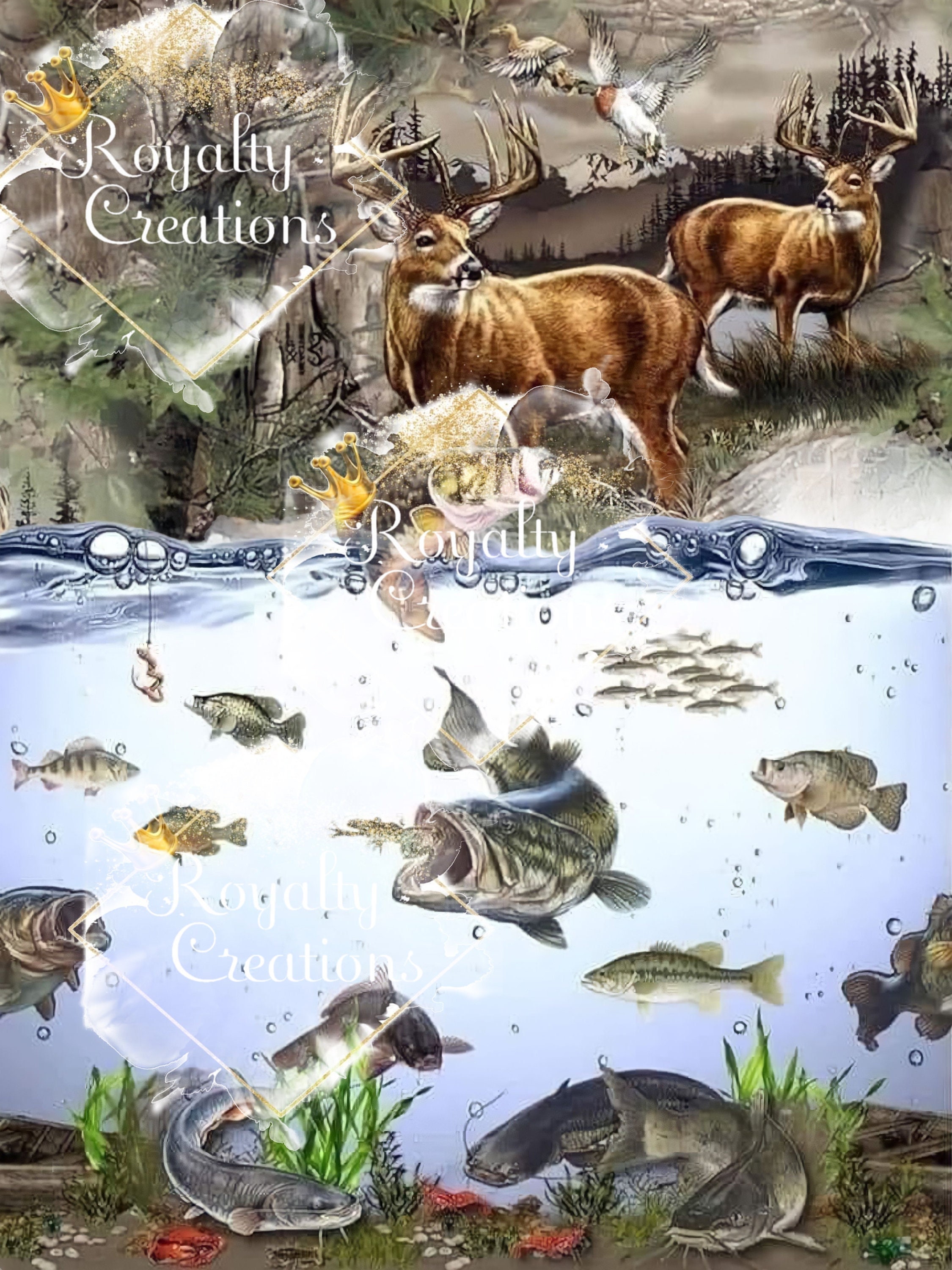 Hunting and Fishing Tumbler Wrap Etsy