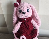 Bunny Crochet Plush Rabbit Girl. Amigurumi