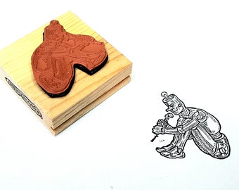 RoseBot Rubber Stamp