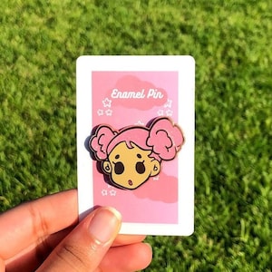 Glitter Puffs Rose Gold Hard Enamel Pins