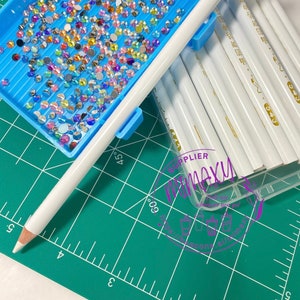 1-5 Pieces Wax Picker Pencil for Swarovski and Resin Rhinestones, gems, nail art tool, Picker Pencil for, beads, buttons, sequins