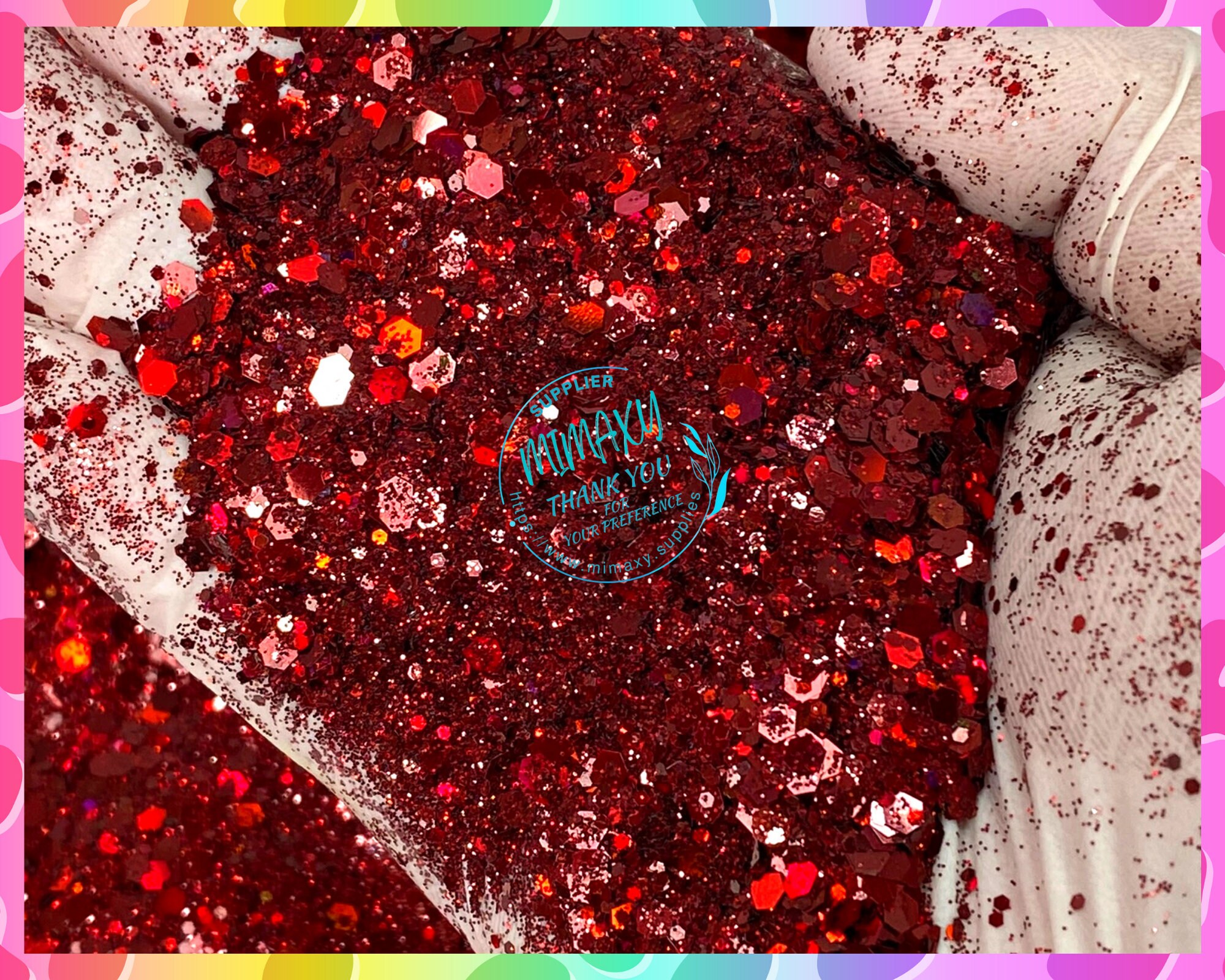 UNICORN BLOOD Shaped Glitter Chunky Glitter Mix Cosmetic - Etsy