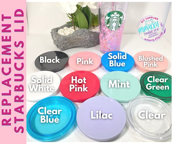 REPLACEMENT LID, Flat Lid for Starbucks Venti Tumbler,fit 24oz and 16 Oz,  Clear Acrylic Tumblers, Double Wall Acrylic Tumbler, Replacement 