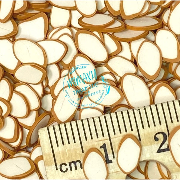 5mm ALMOND SLICES/ Healthy Food/Fake Sprinkle/Fimo/ Diy/Fake Food/Slime/Snow Globe Tumblers/Deco Topping/Fake Dessert, SALAD 003