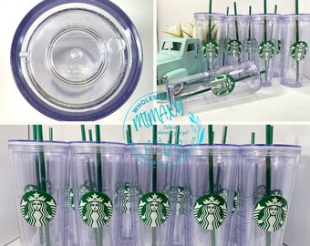 24oz STARBUCKS DOUBLE Wall Acrylic/ Pre-drilled and un-drilled /DIY/ Perfect for crafting / Blank Cup / reusable /customize your tumbler