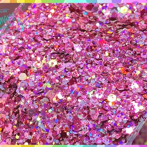 BARBIE WORLD, Chunky Glitter Mix, Cosmetic Glitter,Nail Art, Resin art,Snow Globe Tumbler,Craft, Shaped Glitter, holographic, MIX 20