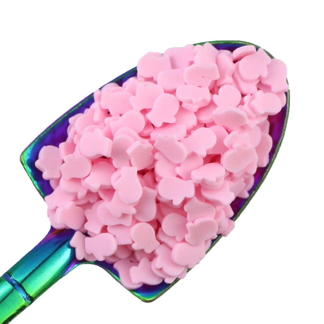 5mm Baby Girl Gloves /gender Reveal Polymer Clay Slices / Etsy