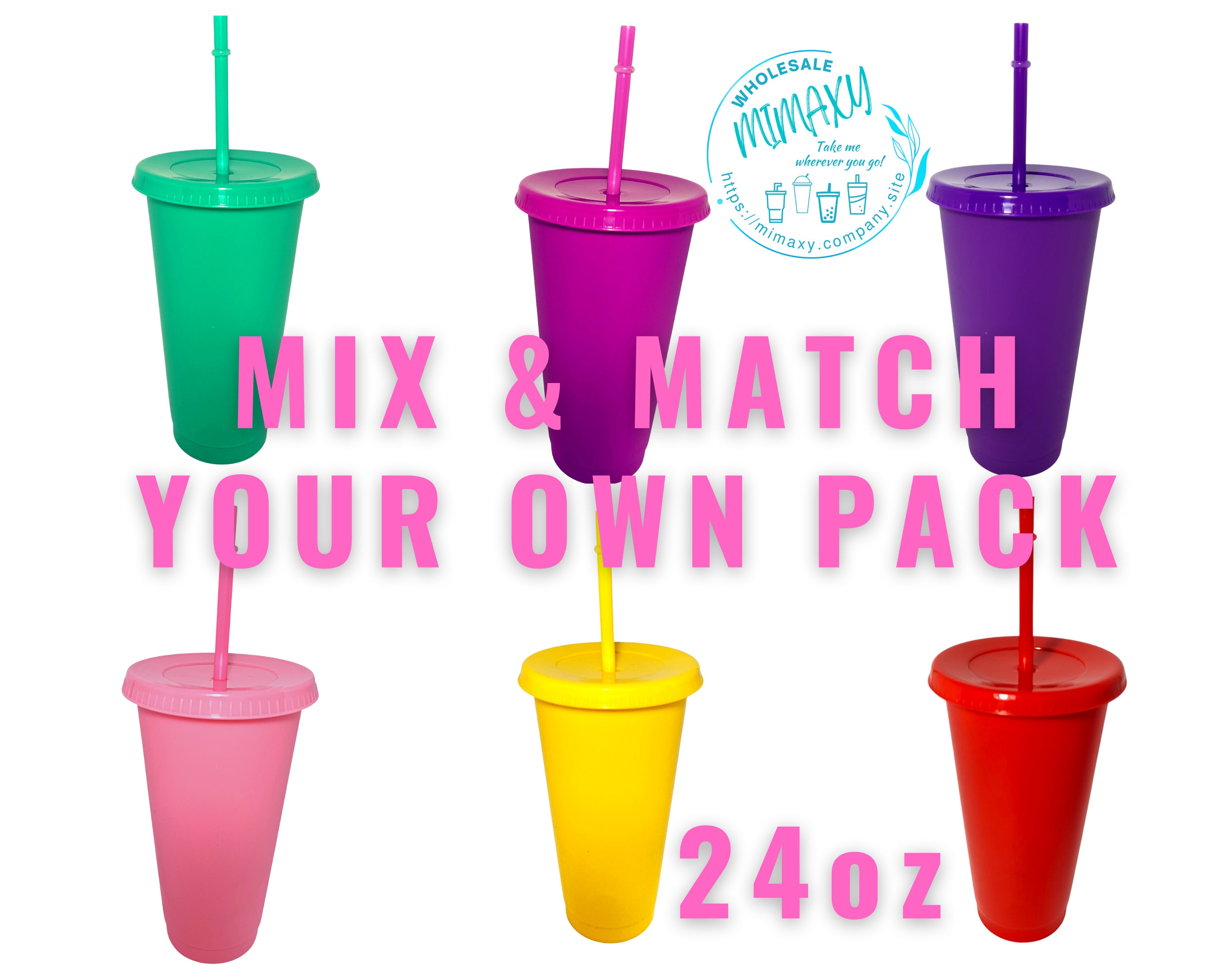 Star Hero Colour-in Bendy Straw Cups (Pack of 3) Design Your Own