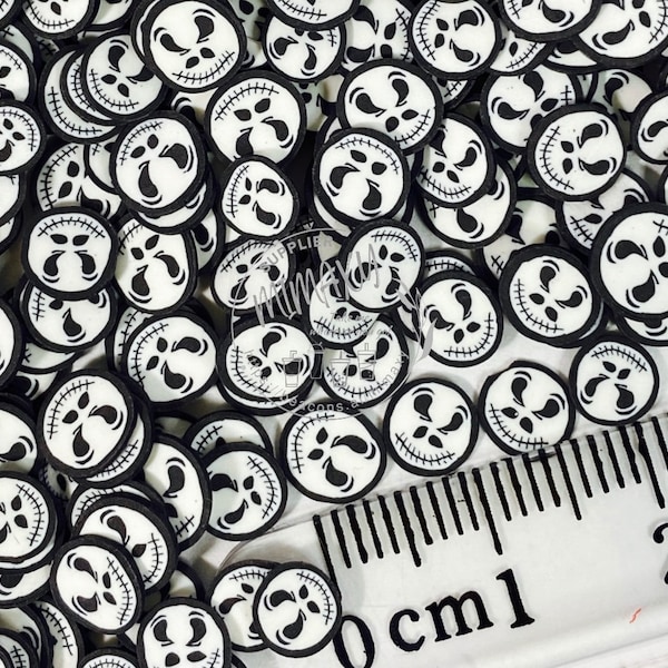 5mm Jack / Halloween Ghost / Skeleton Polymer Clay /  Sprinkle / DIY / Resin Art /Nairl art Snow globe tumbler / Christmas, HALLOWEEN 016