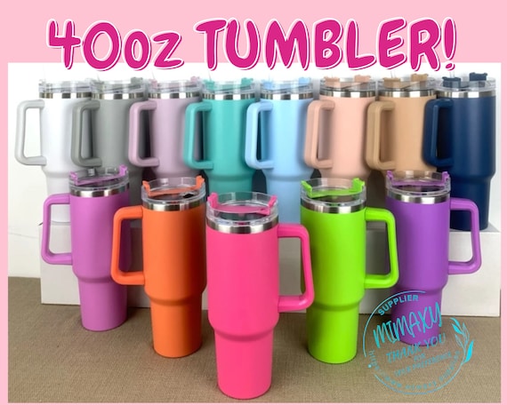 Wholesale 40oz Tumbler with Handle Straw Lid Insulated Stainless Steel  Stanley