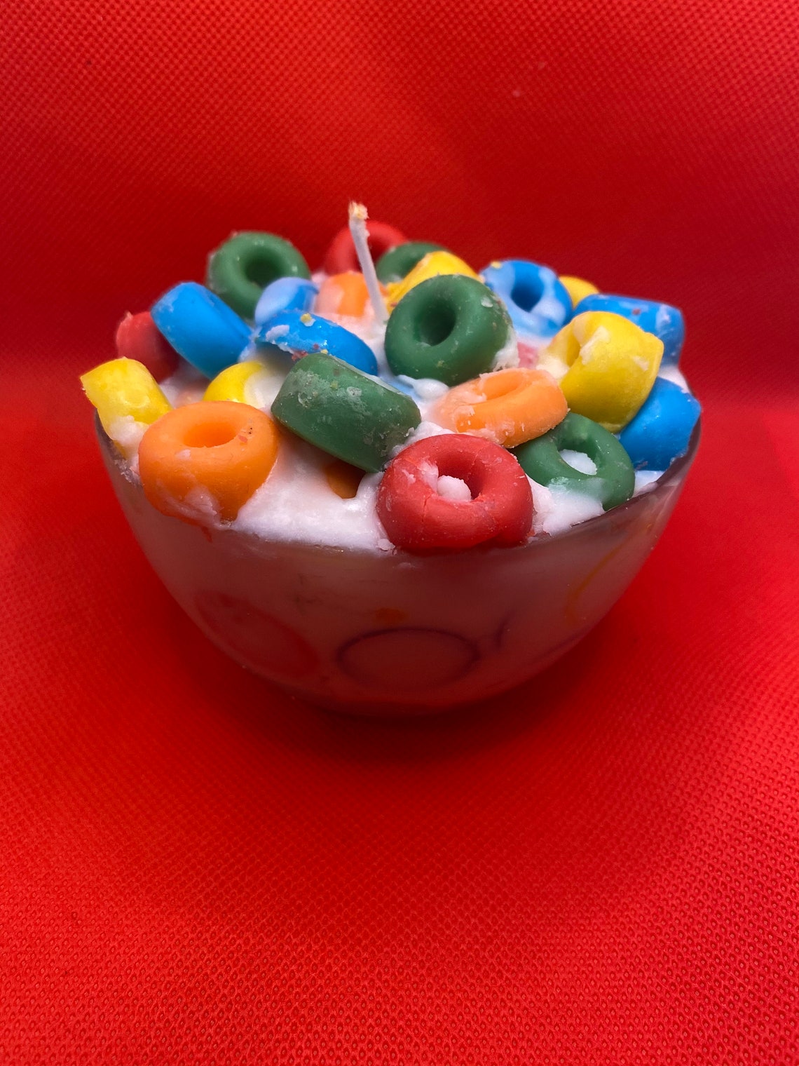 Fruit Loops cereal bowl candle Etsy