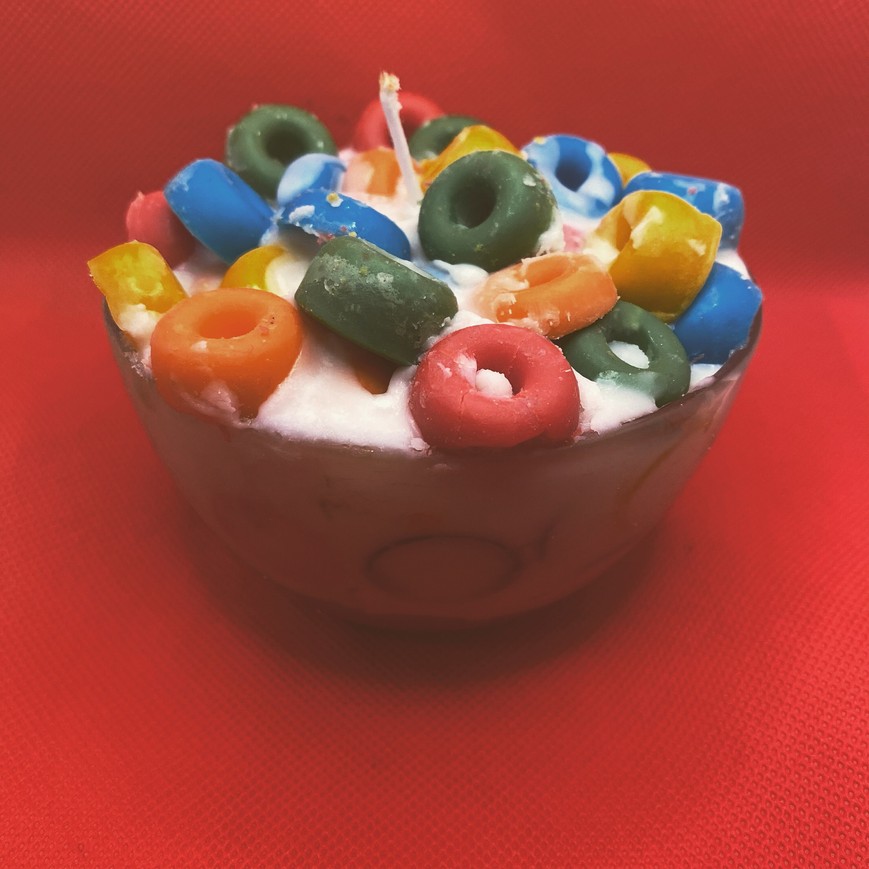 Fruit Loops cereal bowl candle Etsy