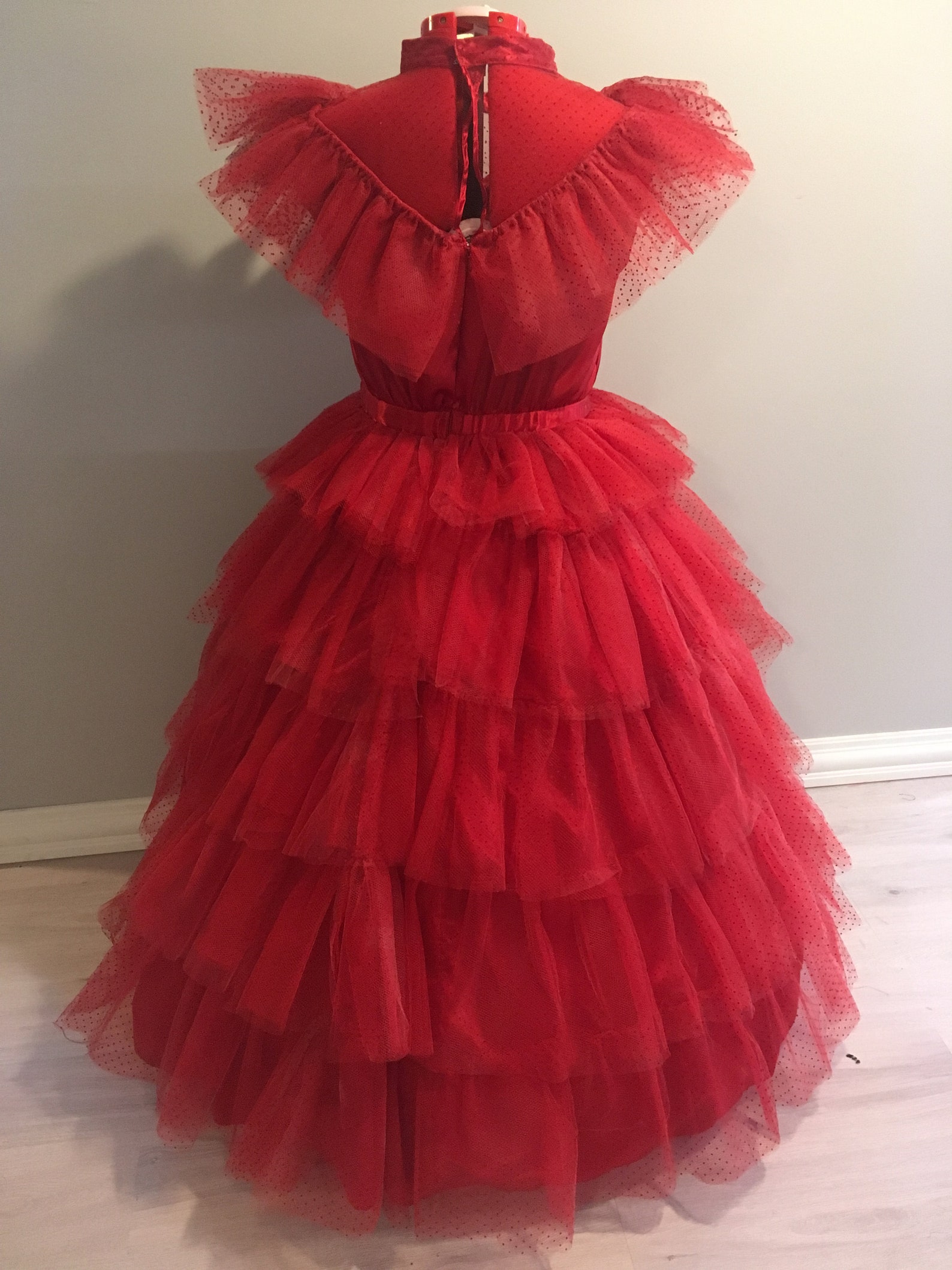 Lydia Deetz Red Wedding Dress Inspired Cosplay Beetlejuice | Etsy