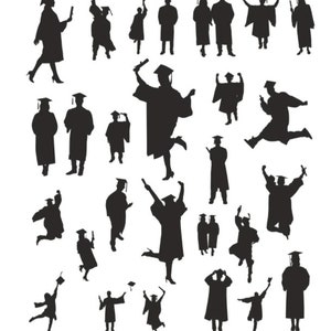 Graduation SVG, Graduate SVG, Graduate Silhouette, Graduate Bundle, Graduate Clipart, Graduation Vector