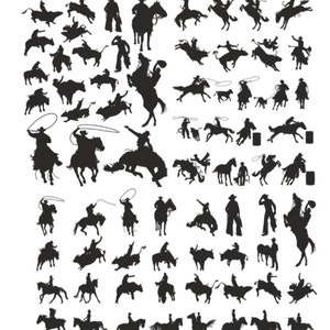 owboy, clipart cow-boy, western, fichier coupé cow-boy, lot de cow-boy SVG, cow-boy SVG