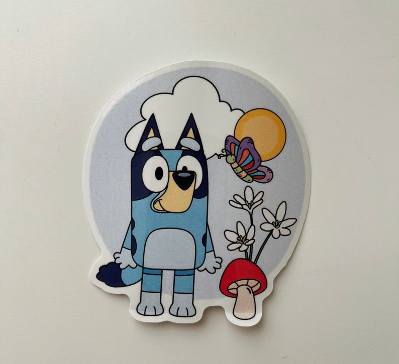 Bluey Cottage Core 4 Pack Stickers Vinyl Water Proof 3 Inch - Etsy