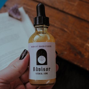 Advisor Potion Oil, Honey Fig Ginger Scented, Witch Spell, Bath Oil, Body Oil, Spell Oil, Witchy Gift, Pagan, Ritual, Aromatherapy