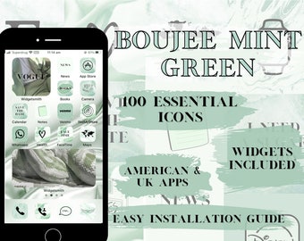 Mint Green Iphone Etsy