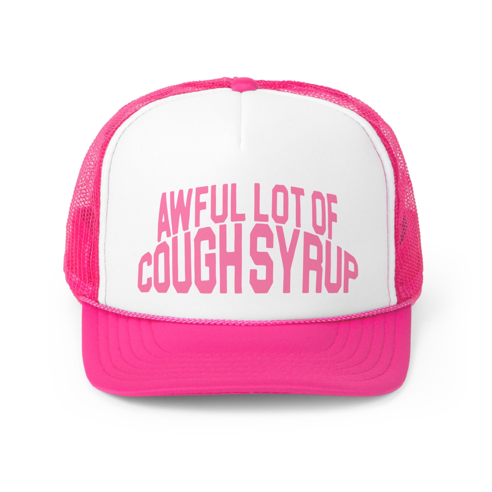 Awful Lot of Cough Syrup Trucker Hats Snapback Hats All Etsy