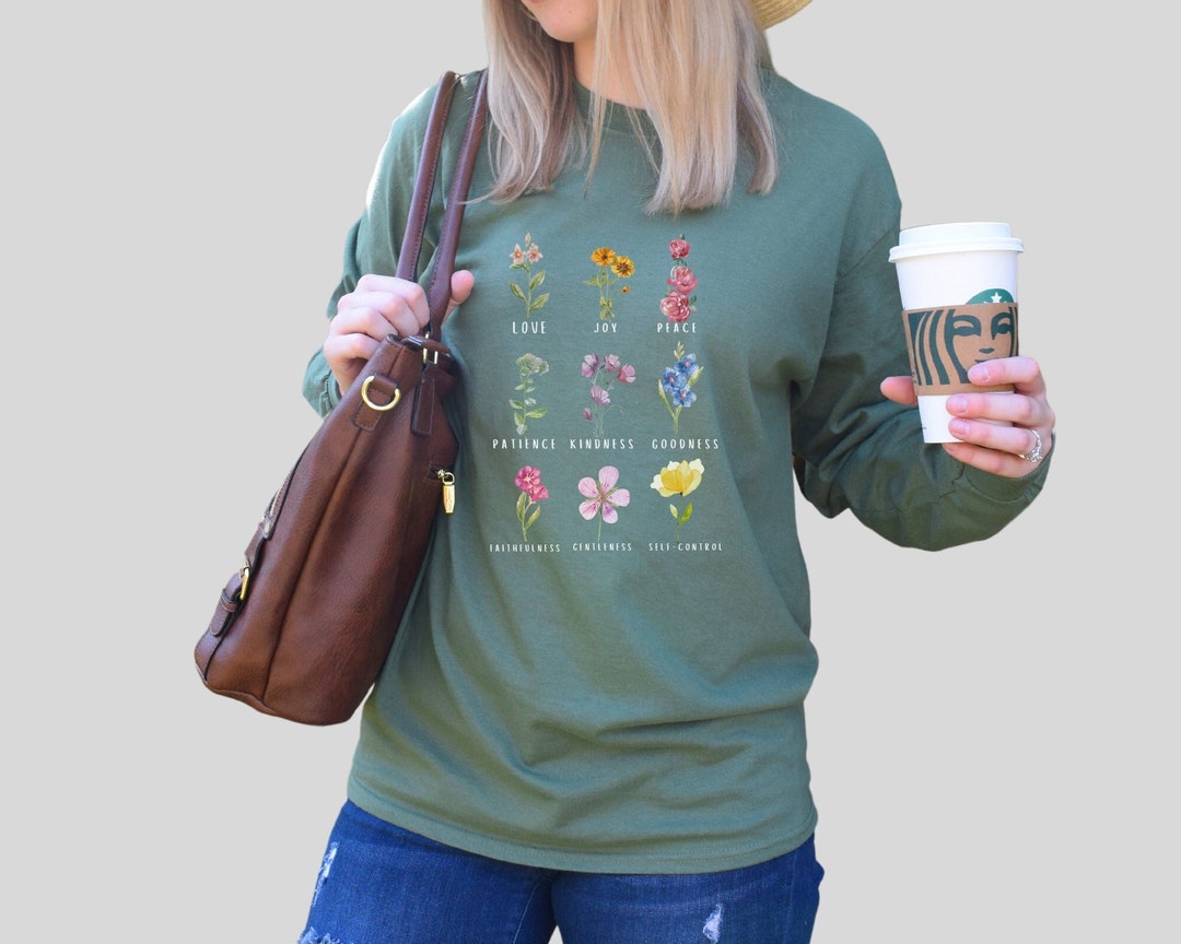 Fruit of the Spirit - Christian Women's Long Sleeve Tshirt - Bible ...