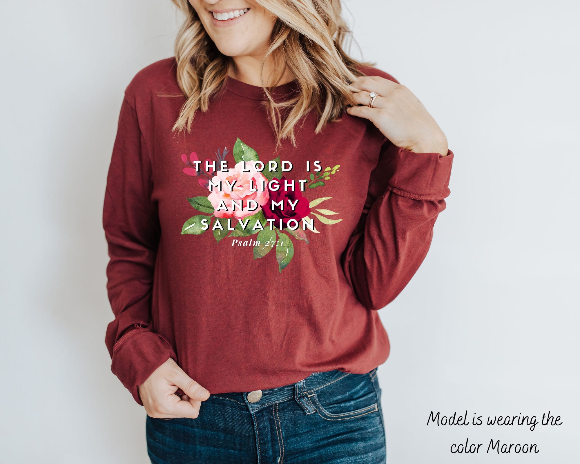 Lord Is My Light And Salvation Long Sleeve T Shirt Sweatshirt Hoodie Lord Is My Light And Salvation Long Sleeve T Shirt Sweatshirt Hoodie