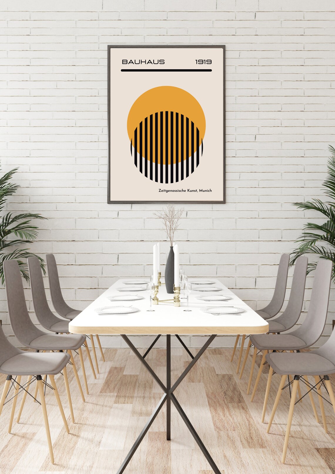 Bauhaus 1919 Wall Art Set of 3 Prints/ Modern Home Decor/ | Etsy