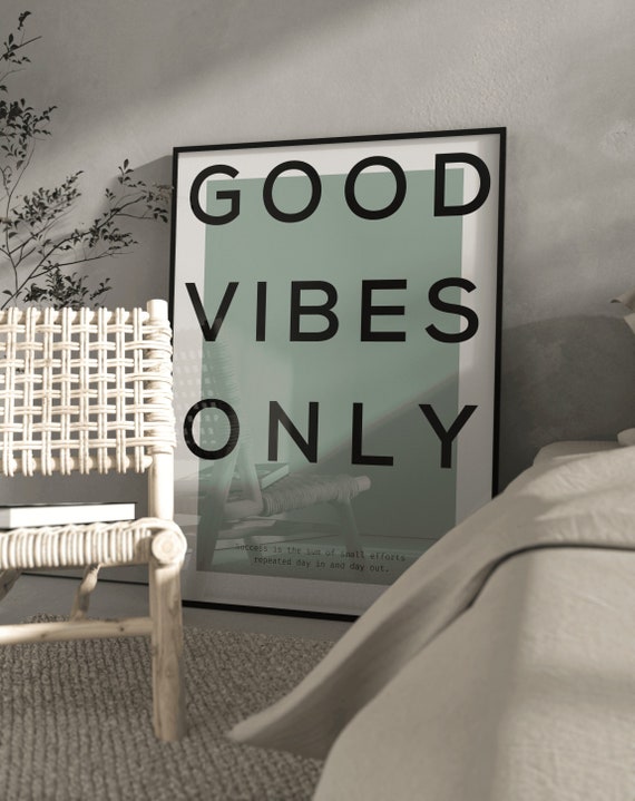 Good Vibes Affirmation Art Print Good Vibes Affirmation Art Print