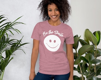 Positive Vibes Shirt Be The Smile, Positivity Quote Shirt, Positive Inspirational Shirt for Her,Positive Saying Tee,Positive Vibes T-shirt