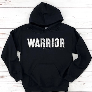Workout Hoodie Warrior, Fitness Workout Gift for Her Him, Positive Motivational Shirt for Her Him, Workout Sweatshirt, Warrior Shirt,Warrior
