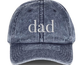 Dad Hat, Vintage Baseball Hat, Gift For New Dad, Father's Day Gift From Wife, Custom Embroidered Hat, Grandpa Cap, Mom Hat, Vintage Dad Cap