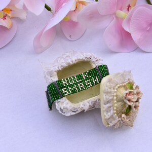 Hulk Smash Beaded Loom Bracelet