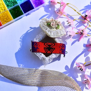 Spiderman Beaded Loom Bracelet: Andrew Garfield Inspired