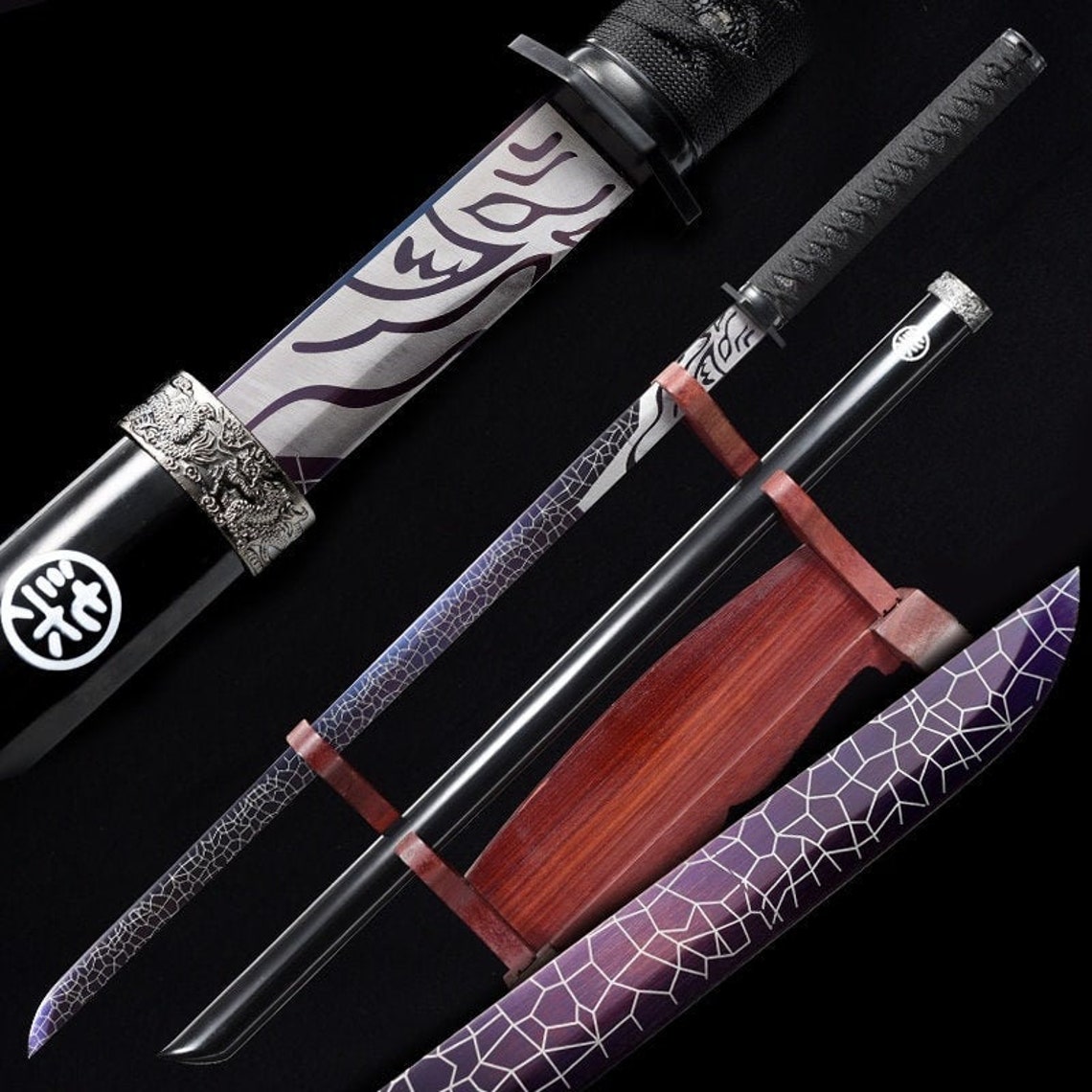 Scissor Seven Swords 1060 High Carbon Steel Blue White Sharp Etsy