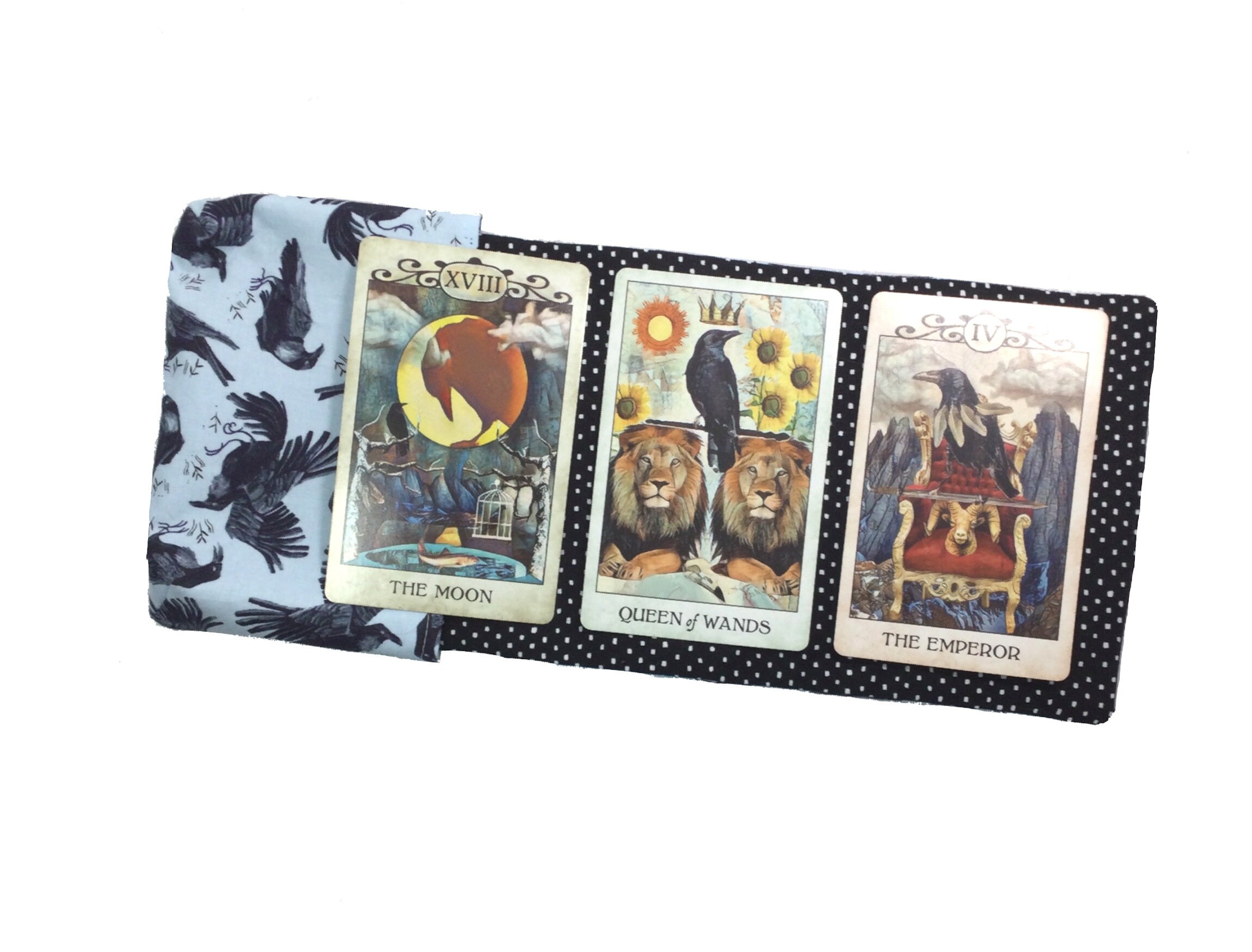Crow Tarot Card Wrap Crow Oracle Card Wrap Envío gratis Etsy