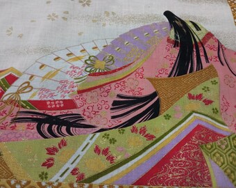 Vintage Japanese Handkerchief Pocket Square Scarf Bandana