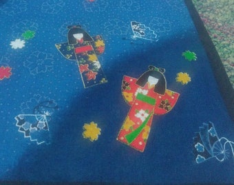 Vintage Japanese Handkerchief Pocket Square Scarf