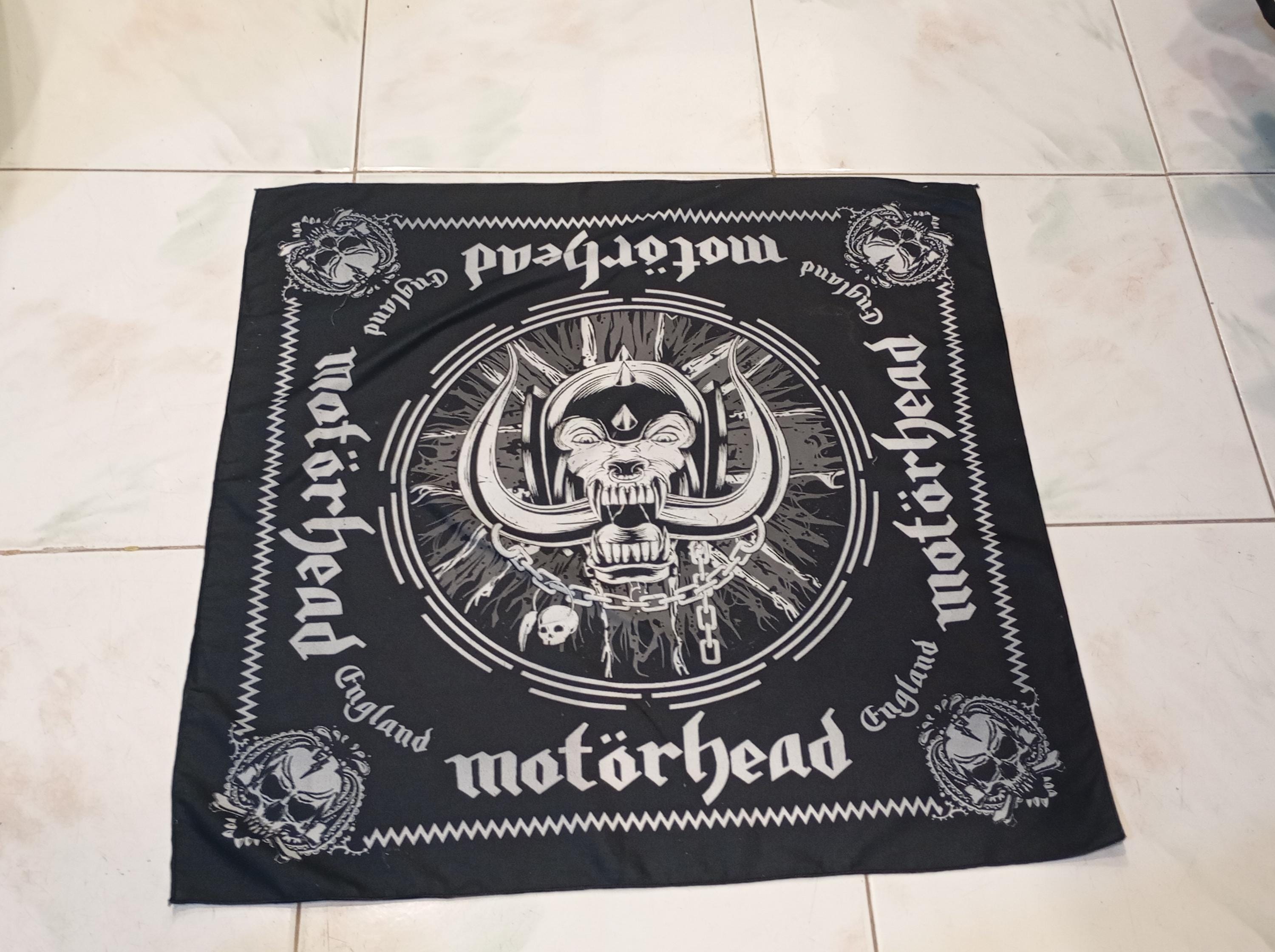 Foulard Unisexe Motörhead Logo Noir - 100% Polyester - Licence Officielle - Accessoire Fan Rock Métal - 4
