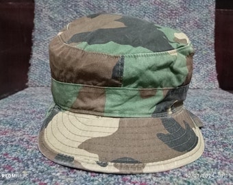 Vintage US Military Hat Cap Camouflage Made in USA