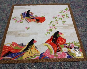 Vintage Japanese Handkerchief Pocket Square Scarf