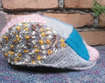Vintage Crochet Newsboy Hat  Cap