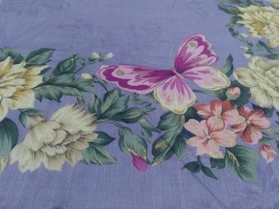 Vintage Hanae Mori Handkerchief Pocket Square - image 2