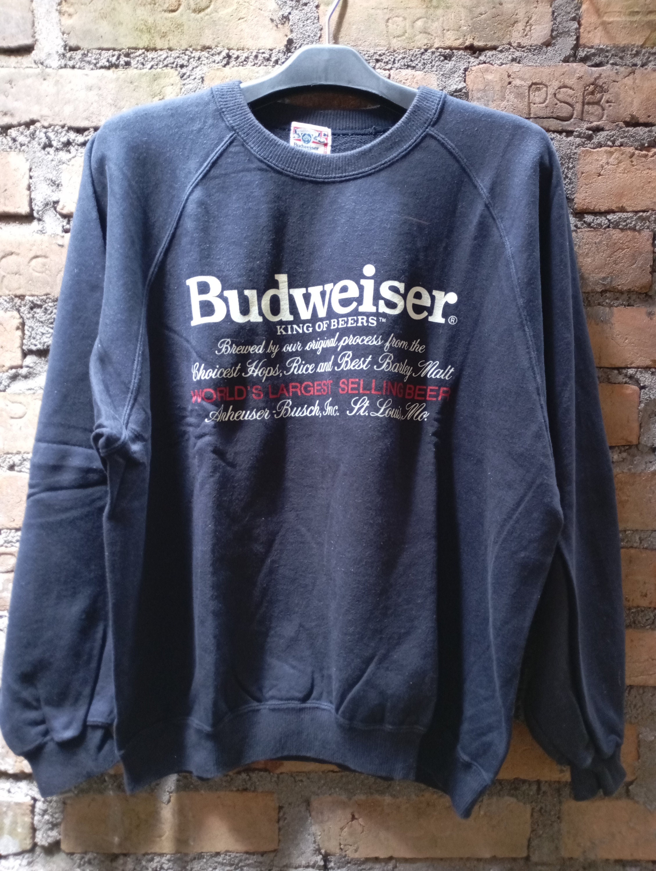 Vintage Budweiser Sweatshirt - Etsy Vintage Budweiser Sweatshirt - Etsy