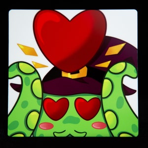 Wizard Octopus | Love | Metal Print Magnet